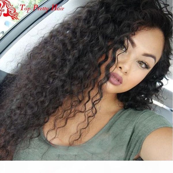 

150 плотность curly парик фронта шнурка волос девственницы glueless бразильский человеческих волос полные парики шнурка завитые для афро-аме, Black;brown