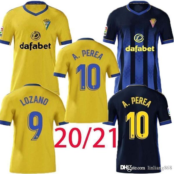 

2020 2021 cadiz soccer jerseys cadiz cf camisetas de futbol 20 21 lozano alex bodiger juan cala camiseta a liga men football shirts, Black