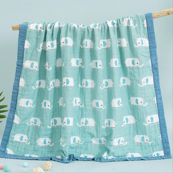 

29 styles 110* 120* 6 layers muslin cotton baby sleeping blanket swaddle breathable infant kids children baby blanket lj201014