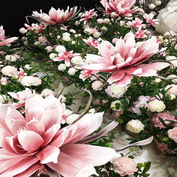 

decorative flowers & wreaths artificial large foam fake flower simulation giant magnolia head wedding background design mall window display1