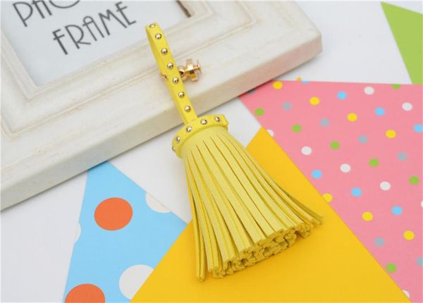 

2pcs imitation suede rivets tassels fringe diy keychain earrings making curtain sewing accessories pendant flowers craft tassel h sqcygx