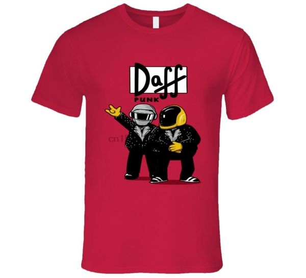

дафф punk homer барни гамбл мультфильм мужчины новая мода бесплатная доставка смешные tee балахон дизайнеров футболки толстовка
