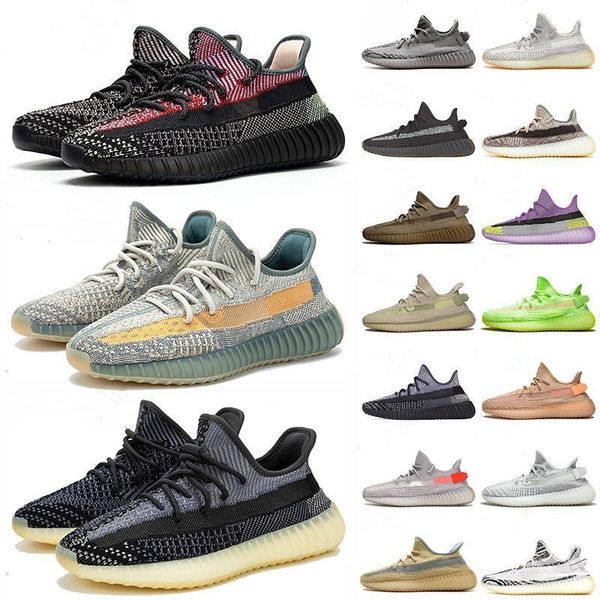 

2020 kanye west static shoes new israfil cinder desert sage earth tail light zebra womens mens trainers sports sneakers with box