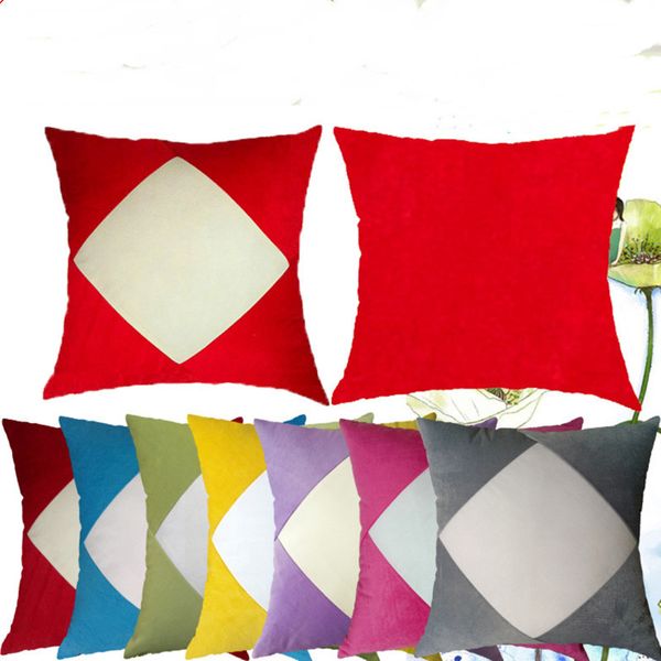 

sublimation blanks pillowcase heat transfer print pillow covers diy white plain pleuche pillow cushion patchwork plush pillow covers g11207