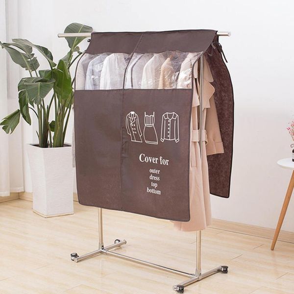 

dust woven storage bags dust cover for suit overcoat jacket clothes hanging organizer for bedroom floor hanger bag