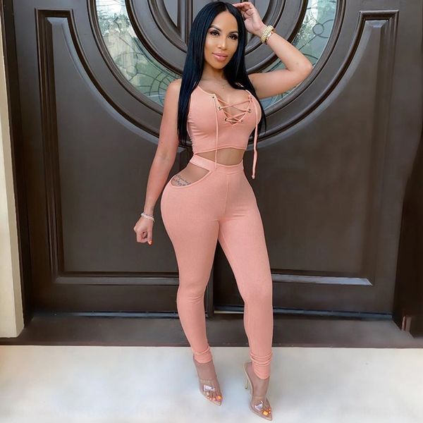 

2020 летом горячая новая летние женской clothinghot женская одежды сексуальное v-образный вырез выдолбленного досуга спортивных случайный ко, Gray