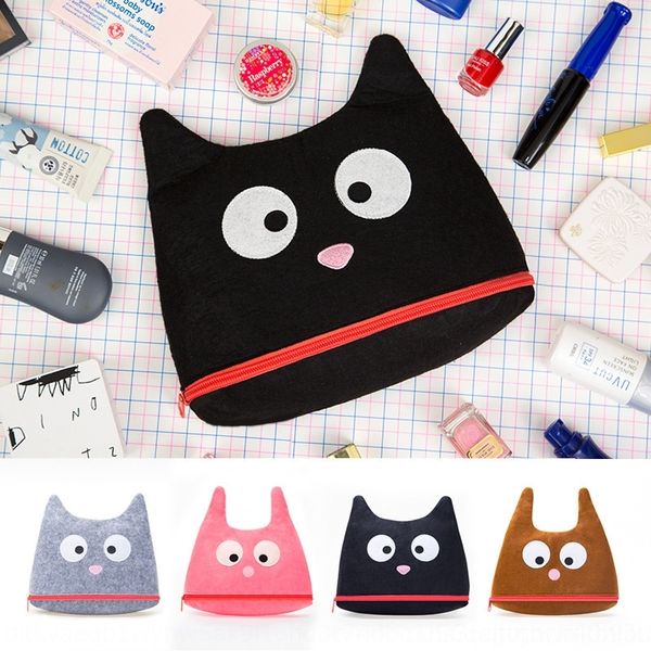 

012hl bentoy eye style non-woven makeup storage cosmetic storage cosmetic large cartoon capacity makeup bag pink and tender non-woven bag qt