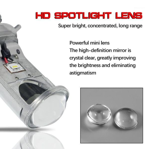 

1set*wholesale led auto headlight 1000lm y6 flip chip car auto parts fanless led h4 mini projector car bulb h11 h1 h3 h41