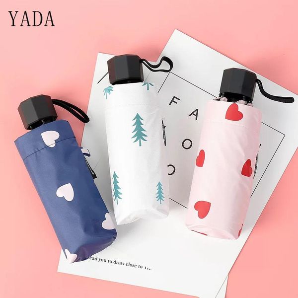 

яда новое сердце дерево любви fold зонтик для женщин мужчины карманный мини зонтик зонтик дождливый малый водонепроницаемый зонтики yd173 yx