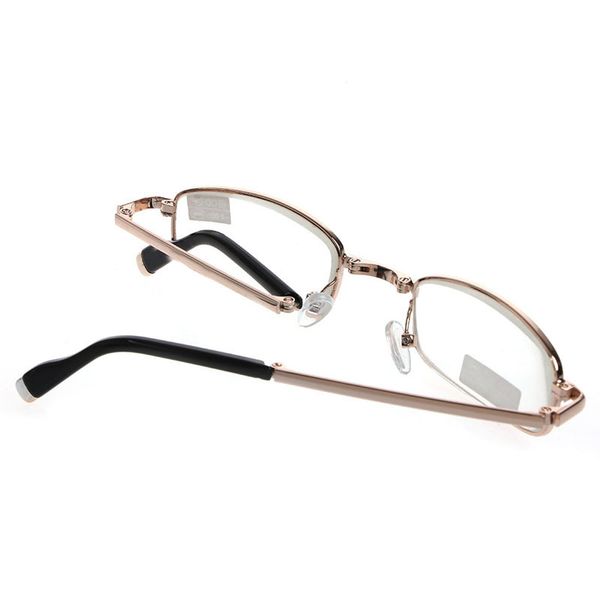 

frame mini foldable reading glasses metal full case eyeglass +1.00 to +4.00 1set