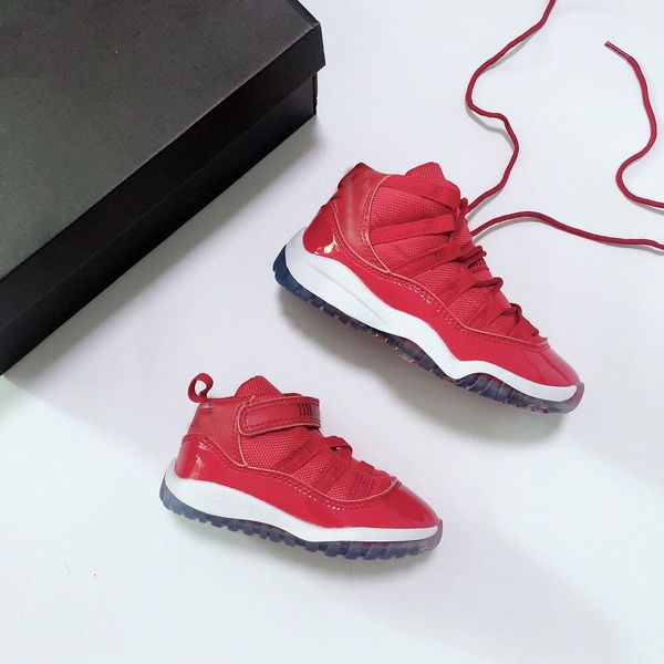 

new 11s baby boy basketball shoes high heiress night maroon pantone concord 45 bred space jam kids girls sports trainers sneakers 22-35