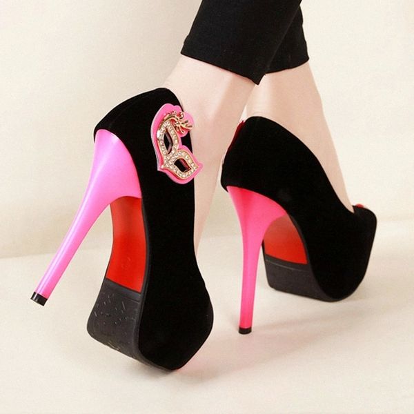 

women sandals fashion black peep toe thin heel women shoes fish mouth summer high heel 14cm platform party wedding shoes sandals #rj8w