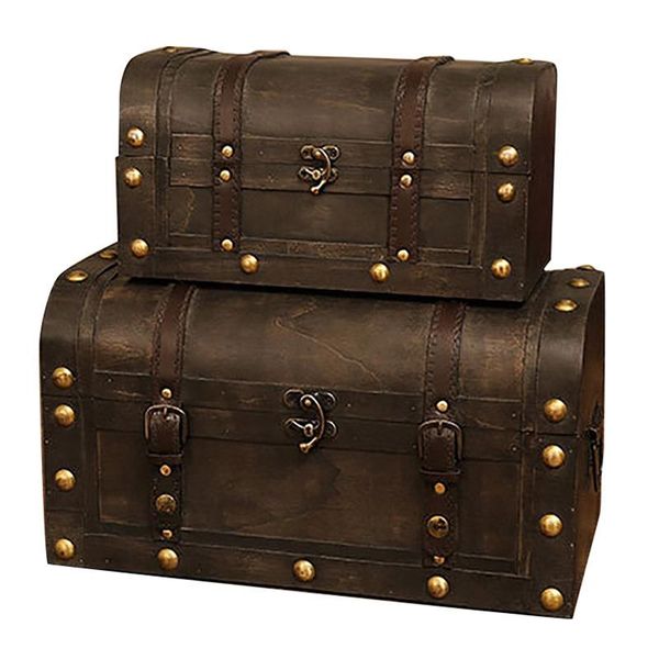 

европейских ретро деревянного ящик красной кожи урожай сундук jewelry box хранение фотография реквизит домашнее украшение, Pink;blue