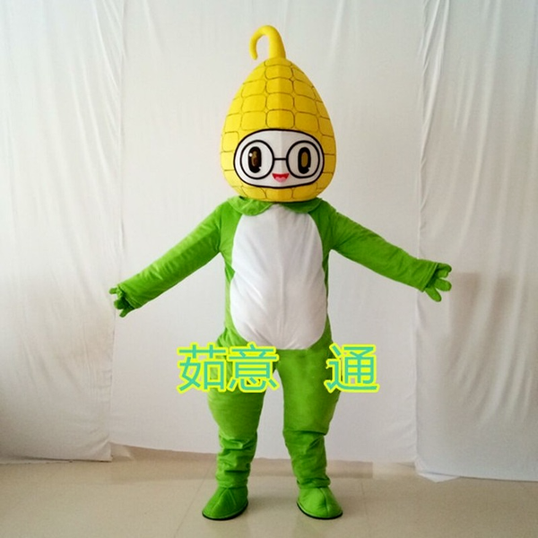 

mascot costumesvegetables theme anime costumes corn mascot costume role playing cartoon clothing siize carnival fancy dress, Red;yellow