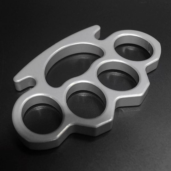 

dhl ship,silver black gold thin steel brass knuckle dusters self defense personal security women's and men's self-defense pendant