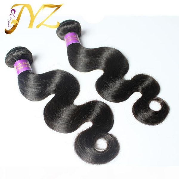 

unprocessed brazilian hair extension 1pcs peruvian malaysian indian virgian hair weave 100% natural human hair bundles brazilian body wave, Black