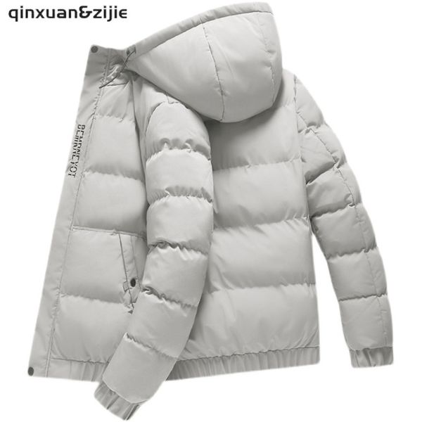 

Men's Hooded et, cotton casual coat, warm and thick, Korean version, winter, new in 2021, Black