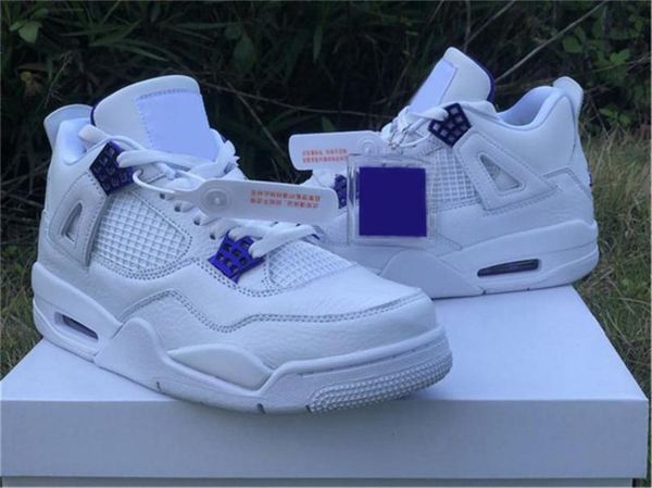 

2020 новое прибытие air аутентичные 4 мужчины баскетбол обувь красный фиолетовый оранжевый зеленый metallic silver white ct8527 -112 запуск, Black