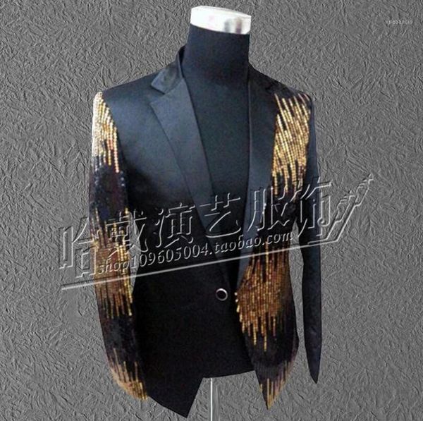 

s-5xl men singer red black blue purple sequins suit jacket camisa masculina formal dress the host dress costumes1, White;black