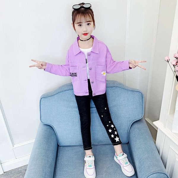 

korean zhongda lovely cardigan 2020 autumn girls' new foreign sle daisy coat fashion children's wear, Black