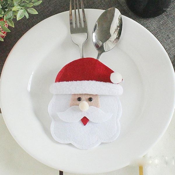 

table runner christmas knives forks decorations items santa claus sets1