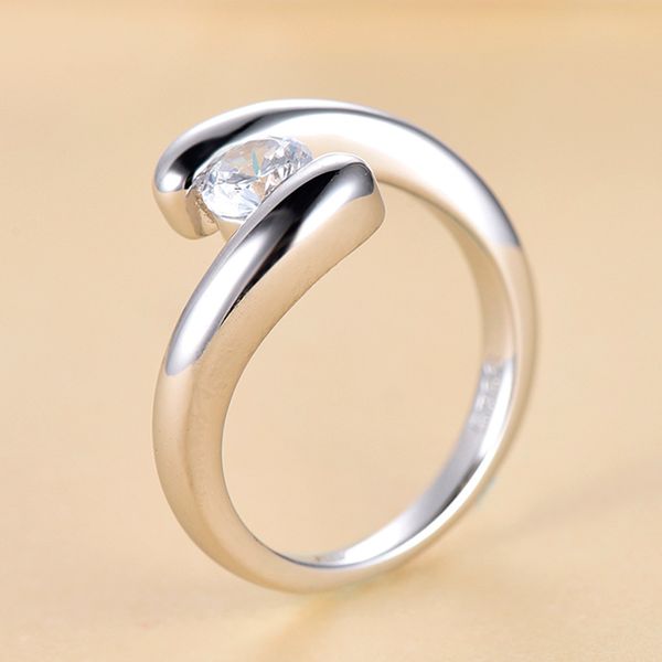 

fashion tonglin e-commerce creative s925 sterling silver ring inlaid fashion ring female amazon fashion design