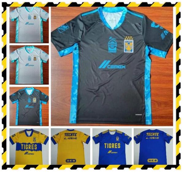 

2020 2021 tigres uanl soccer jerseys 20 21 yellow 7 stars gignac e.vargas vargas goalkeeper sosa away camisetas de futebol football shirt, Black;yellow
