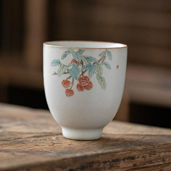 

chanshova 100ml traditional chinese retro style hand painted crackle ceramic tea cup chinese porcelain small coffee cup h301 bbylyf sweet07