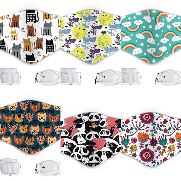 

factory733tfilters kids masks with 2 face pm2.5 cartoon anti-fog haze dust protection reusable washab09ye jd7v vzuf