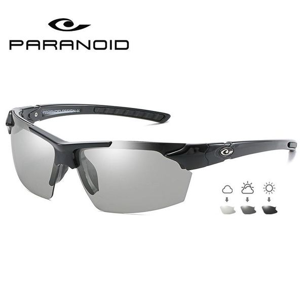 

paranoid polarized sun pchromic designer for goggles men's women sunglasses outdoor driving brand glasses chameleon driver caobw, White;black
