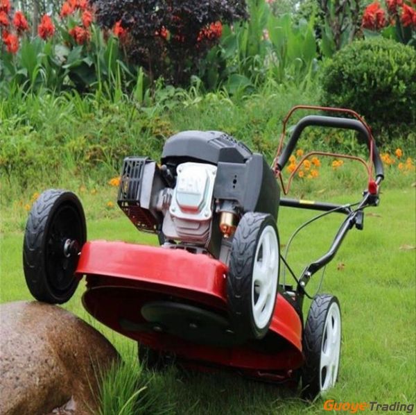 

20inch electric garden lawn cutters power lawn mower with four-stroke gasoline self-propelled or hand-push lawn mower weeder
