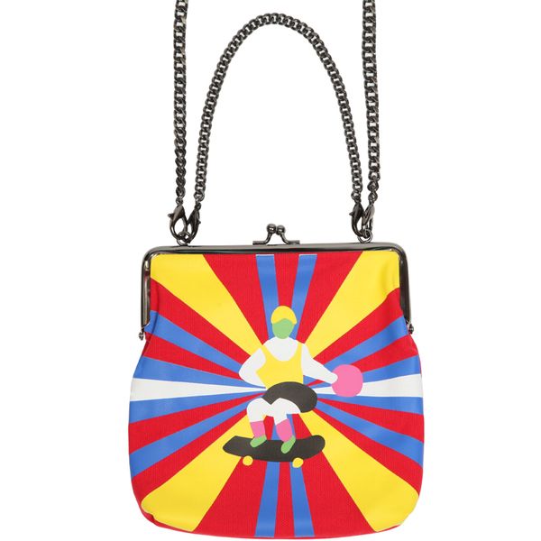 

2020new yizistore canvas printed women chain messenger bags and shoulder bags with frame in naughty series