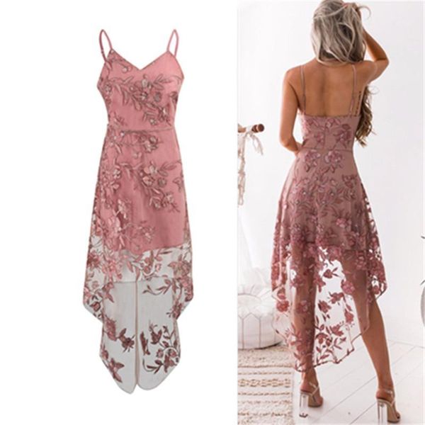 

elegant vintage bohemian beach strapless dresses casual flower embroidery dress v-neck elegant pink lace dress women party1, Black;gray