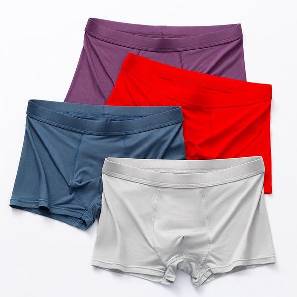 

boxers mens modal soft boxershorts breathable plus size anti-bacterial men underwear boxer shorts cuecas ropa interior masculina, Black;white