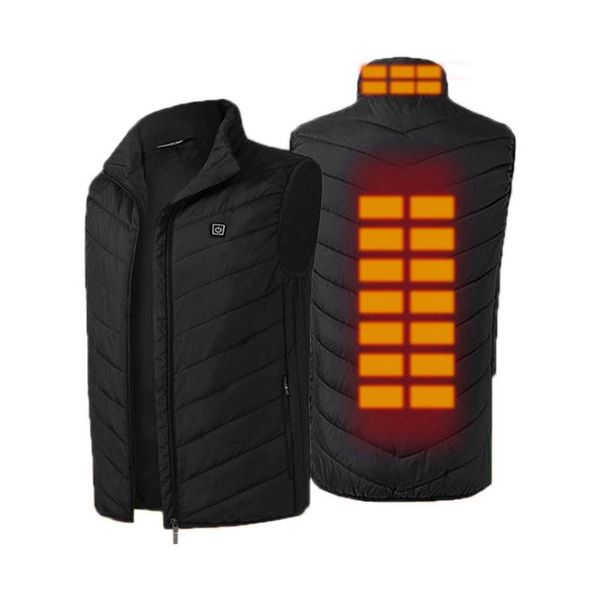 

outdoor t-shirts usb electric heated vest soft safe heating for, Gray;blue