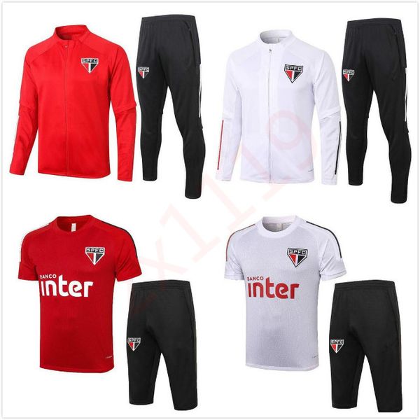 

20 21 сан-паулу футбол куртки костюм survetement 2020 2021 сан-паулу dani alves футбол спортивный костюм куртки беговая chandal futbol, Black