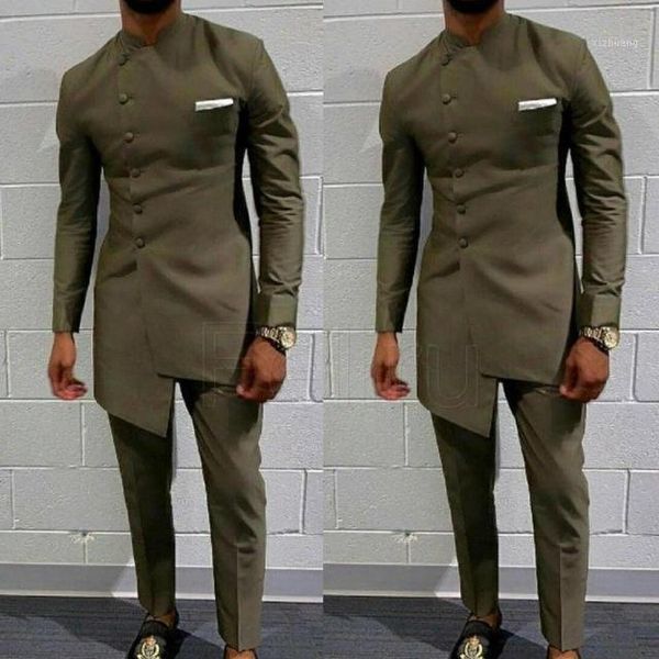 

men's suits & blazers vintage african clothing for men men's long wedding suit attire groom's slim fit mens coat jacket +pant, White;black