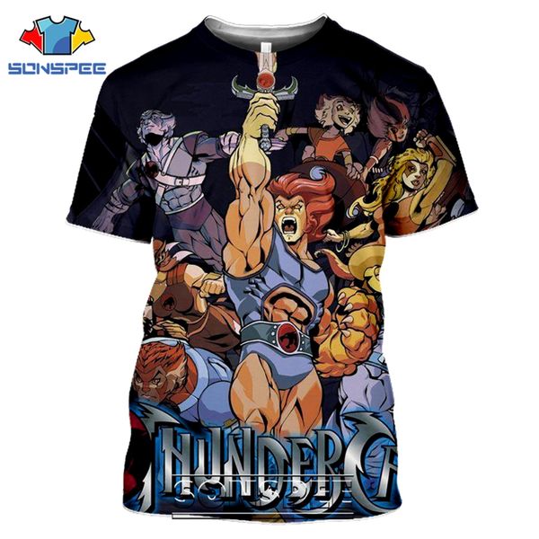 

thundercats vintage anime 3d print shirts harajuku horror graphic men clothing
