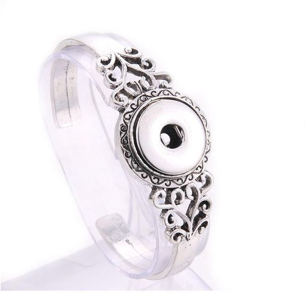 

snap jewelry metal snap bracelet bangle bracelet fit 18mm 20mm snap button jewelry f jllgli, Golden;silver