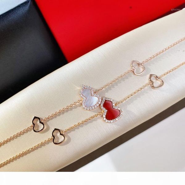 

bracelet gourd bracelet jewelry women wedding jewelry 18k gold plated sterling chain length 16 + 1.5 + 1.5cm1, Golden;silver