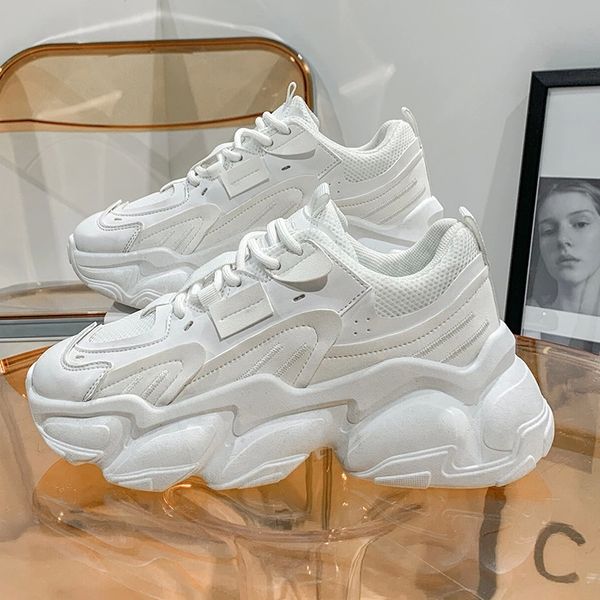 

2020 women casual shoes breathable female fashion sneakers large size increased women's shoes air cushion mesh sneakers #sk4x