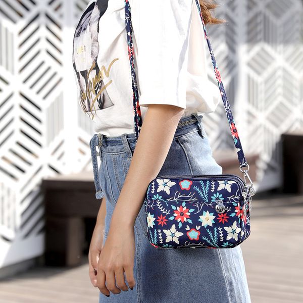 

young girl floral casual messenger bags youth women flower small shoulder bags girls mini crossbody bag for cellphone money