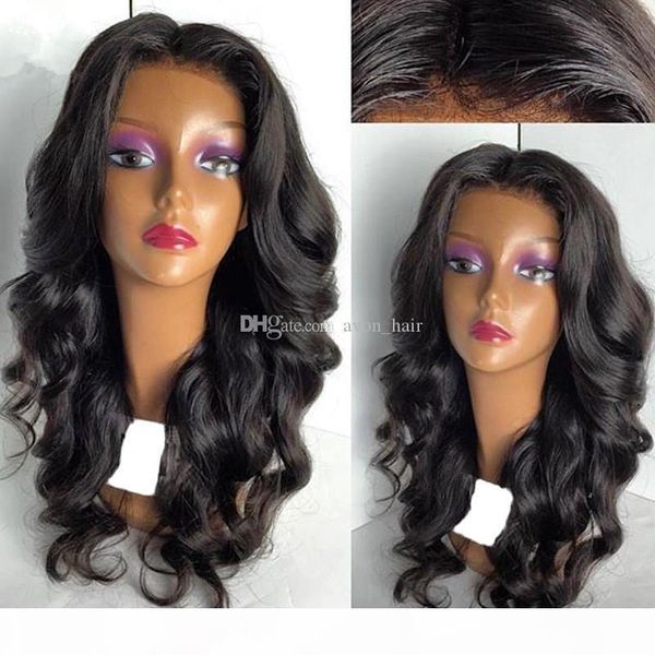 

brazilian 9a loose wave wig with baby hair human hair glueless loose wavy full lace human hair wigs for black women, Black;brown
