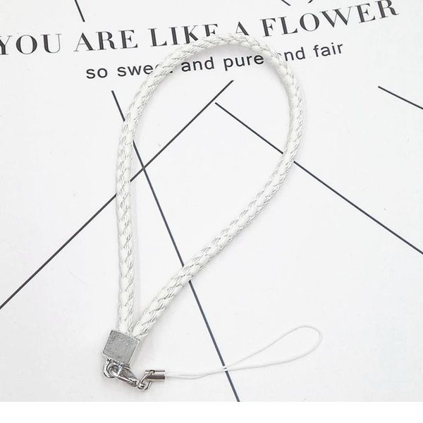 

shellnail pu leather hand rope mobile phone case lanyards braided rope pendant wallet line lanyard mobile phone char jllfrv