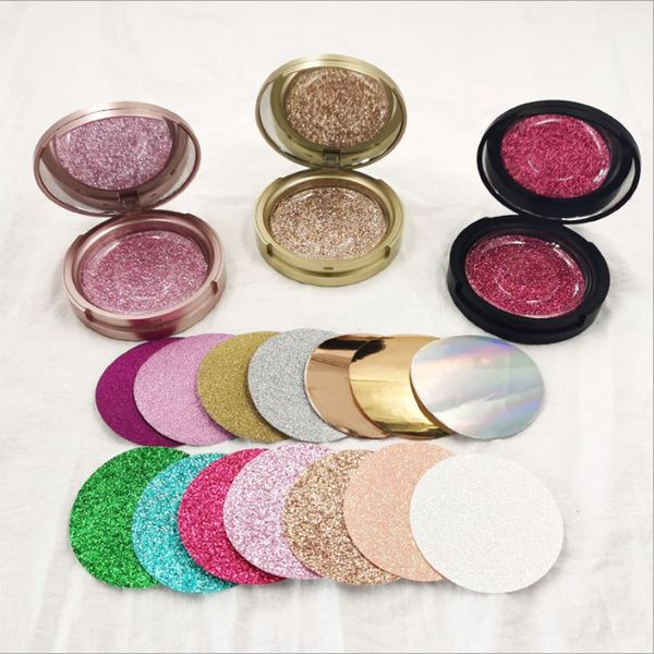 

logo print new 3d false eyelash packaging box eyelashes lash case empty eyelashes packaging circle box with mirror extension