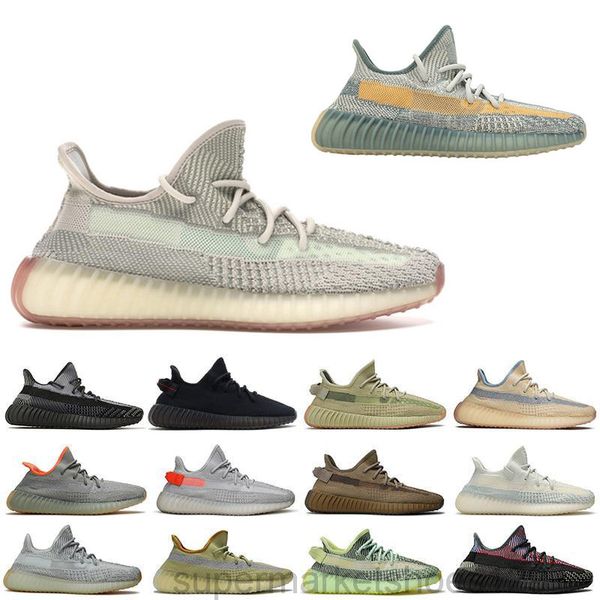 

v2 glow lundmark non-reflective casual shoes kanye west men women black static antlia triple white synth sport sneaker 5-13 j5pe