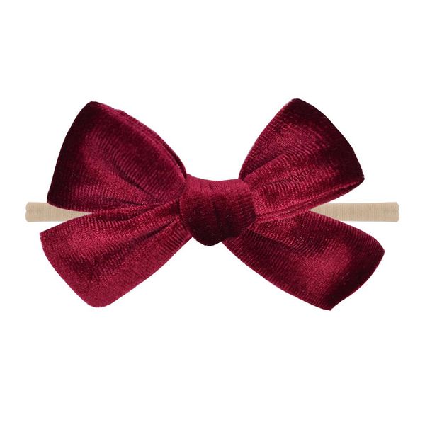 

12pcs/lot solid hair bows nylon baby headband for girls elastic hair band boutique hairband turban headwear hair accessories q sqchqa