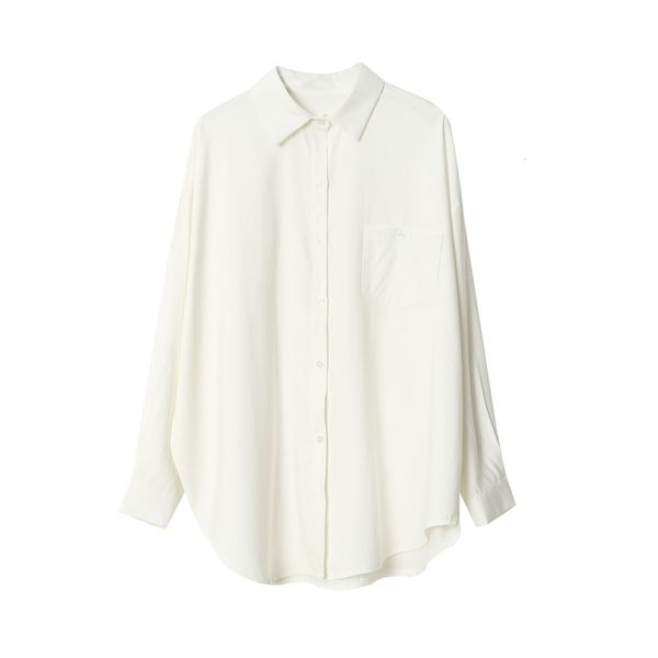 

2021 new women spring summer cotton oversied turn down collar womens and blouses boho shirt blusas roupa feminina j7is, White
