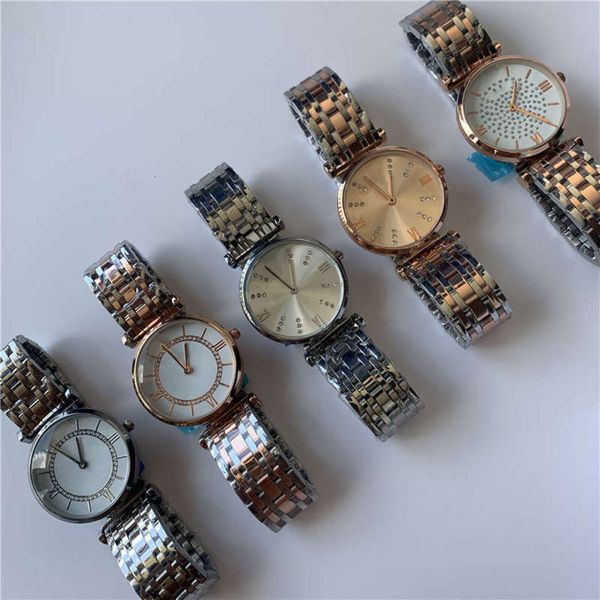 

band fashion draining trembling lady tiktok quartz steel watch njgj, Slivery;brown