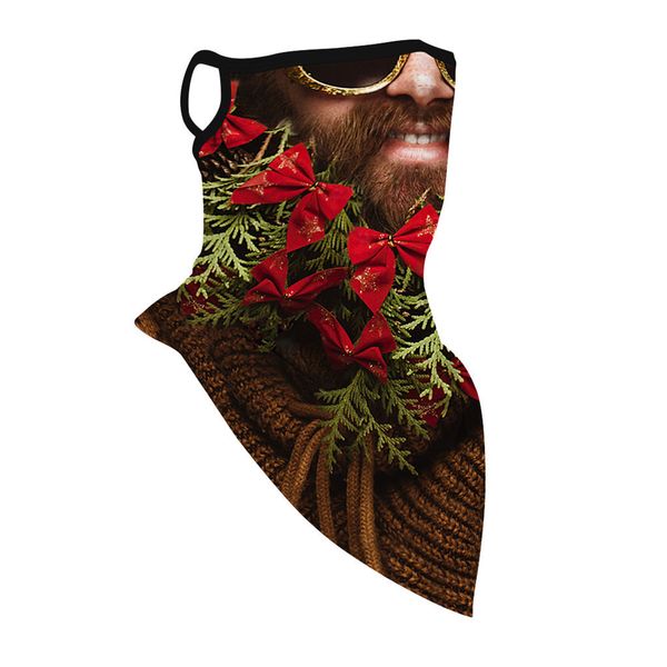 

1pc ear scarf seamless print christmas new sports neck tube face riding mask reusable washable mouth caps cloth maschera